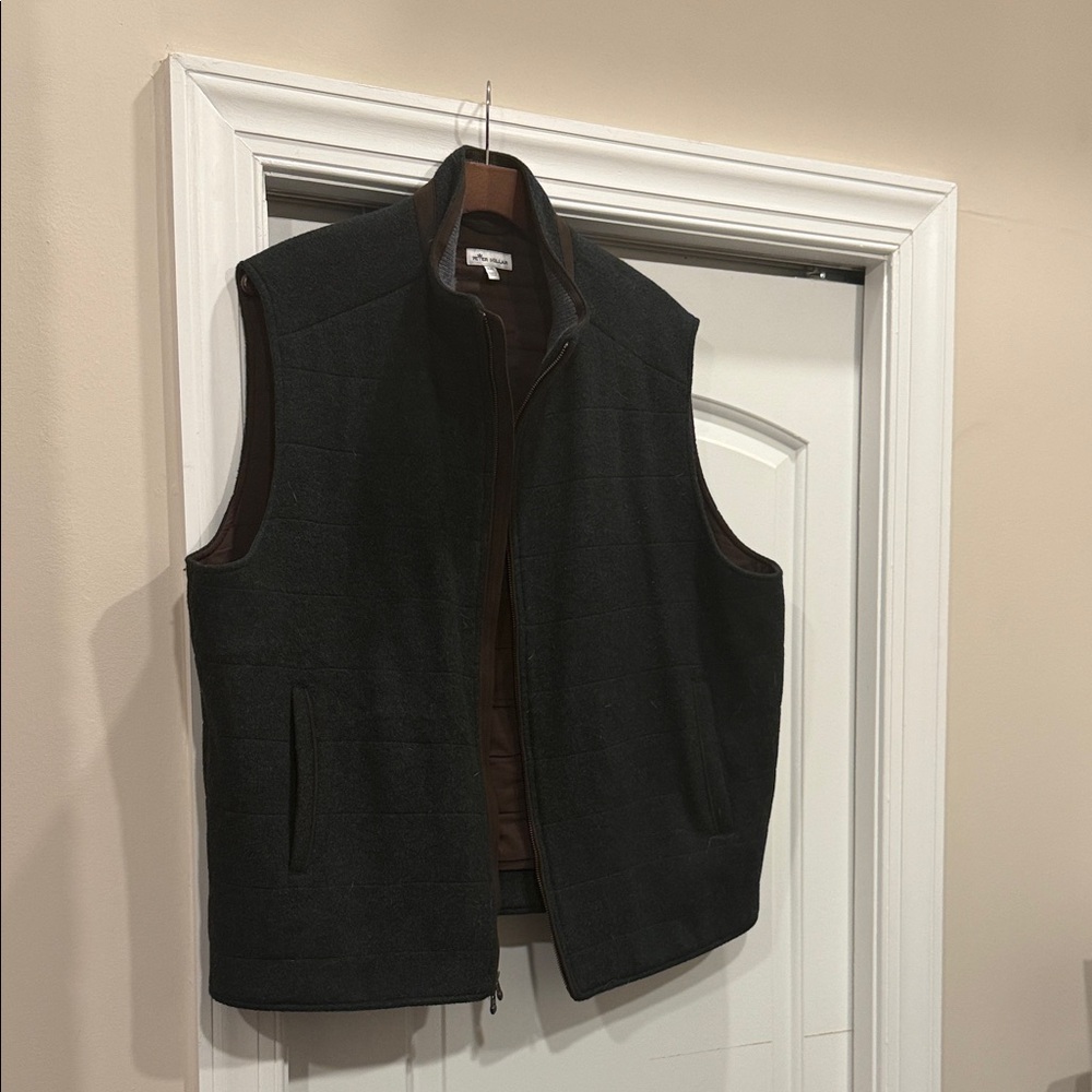 Peter Millar Charcoal and Brown Vest